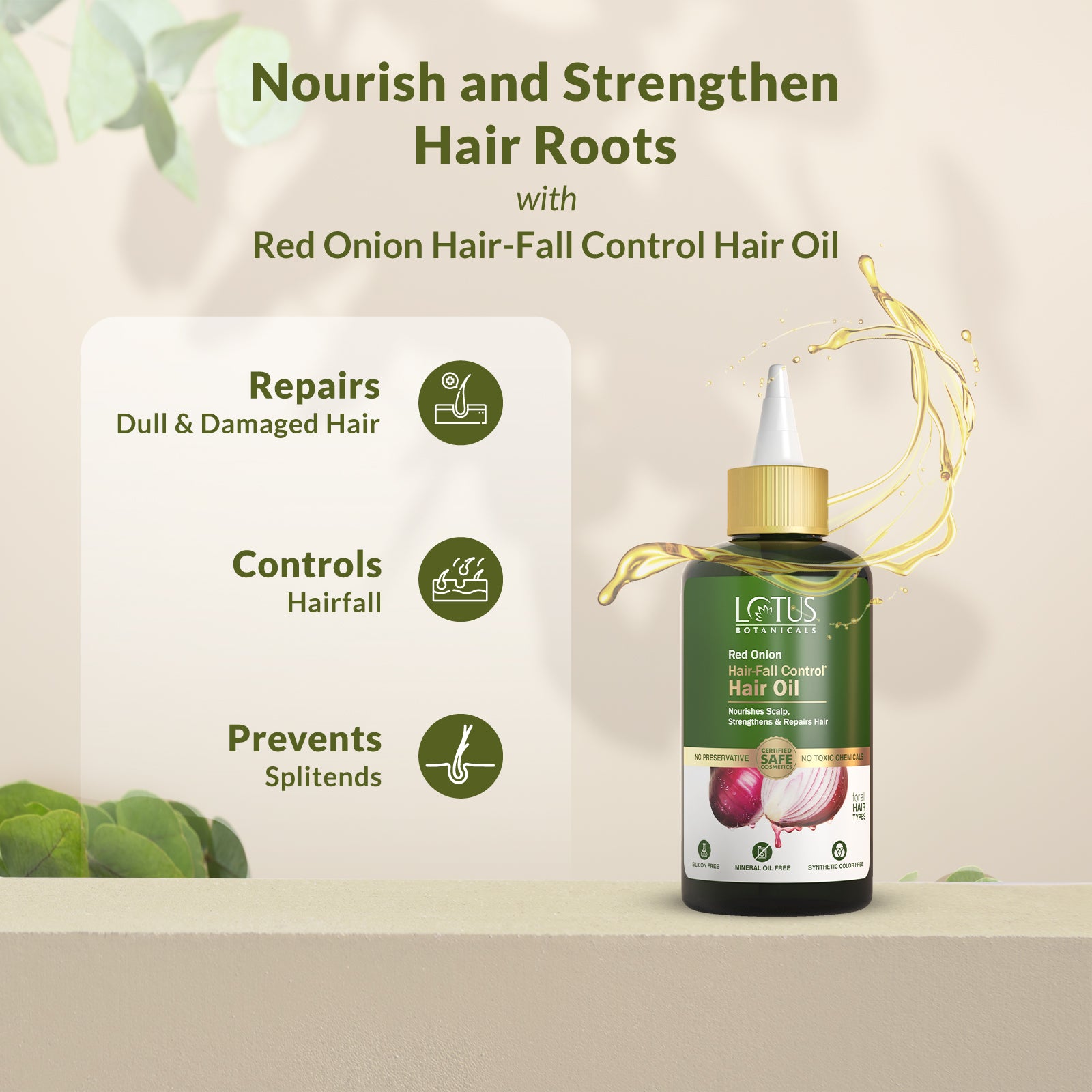 Red Onion Hair-Fall Control Hair Oil