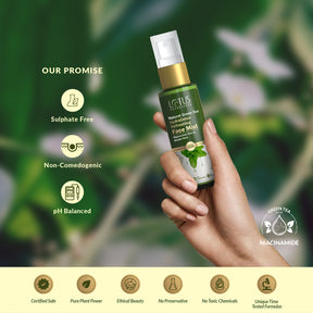 Refreshing mist of Natural Green Tea HydraDetox Face Toner for invigorating hydration