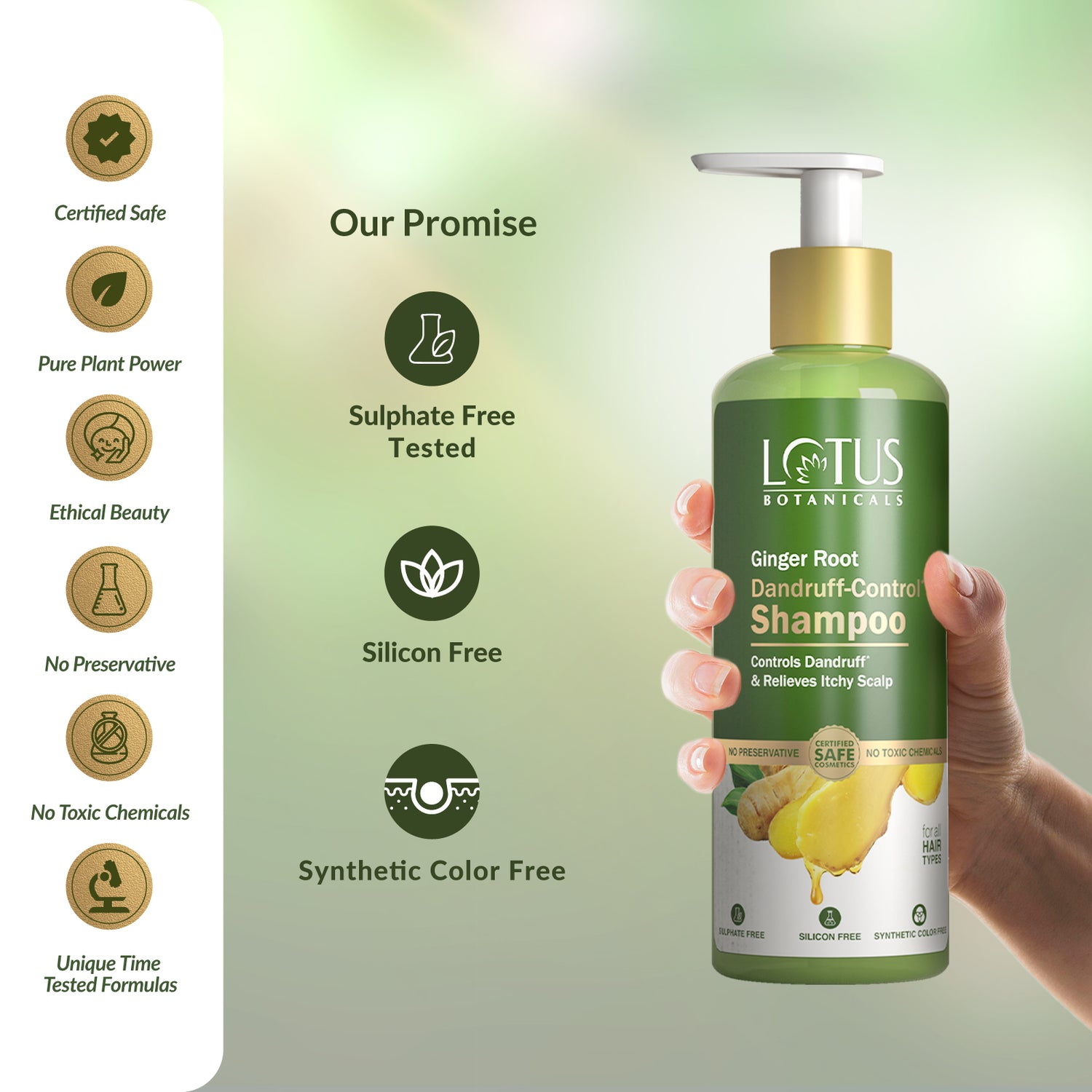 Get Rid Of Dandruff With The Best Selling Ginger Root Shampoo Of 2023 Lotus Botanicals 7468