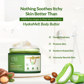 100% Pure Argan & Aloe Vera Extracts HydraMelt Body Butter