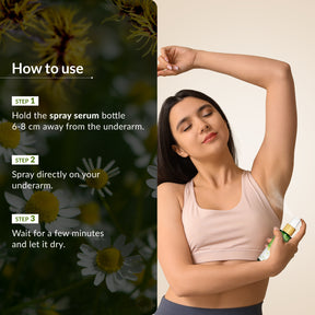 LuminaFresh Underarm Spray Serum with Witch Hazel and Chamomile