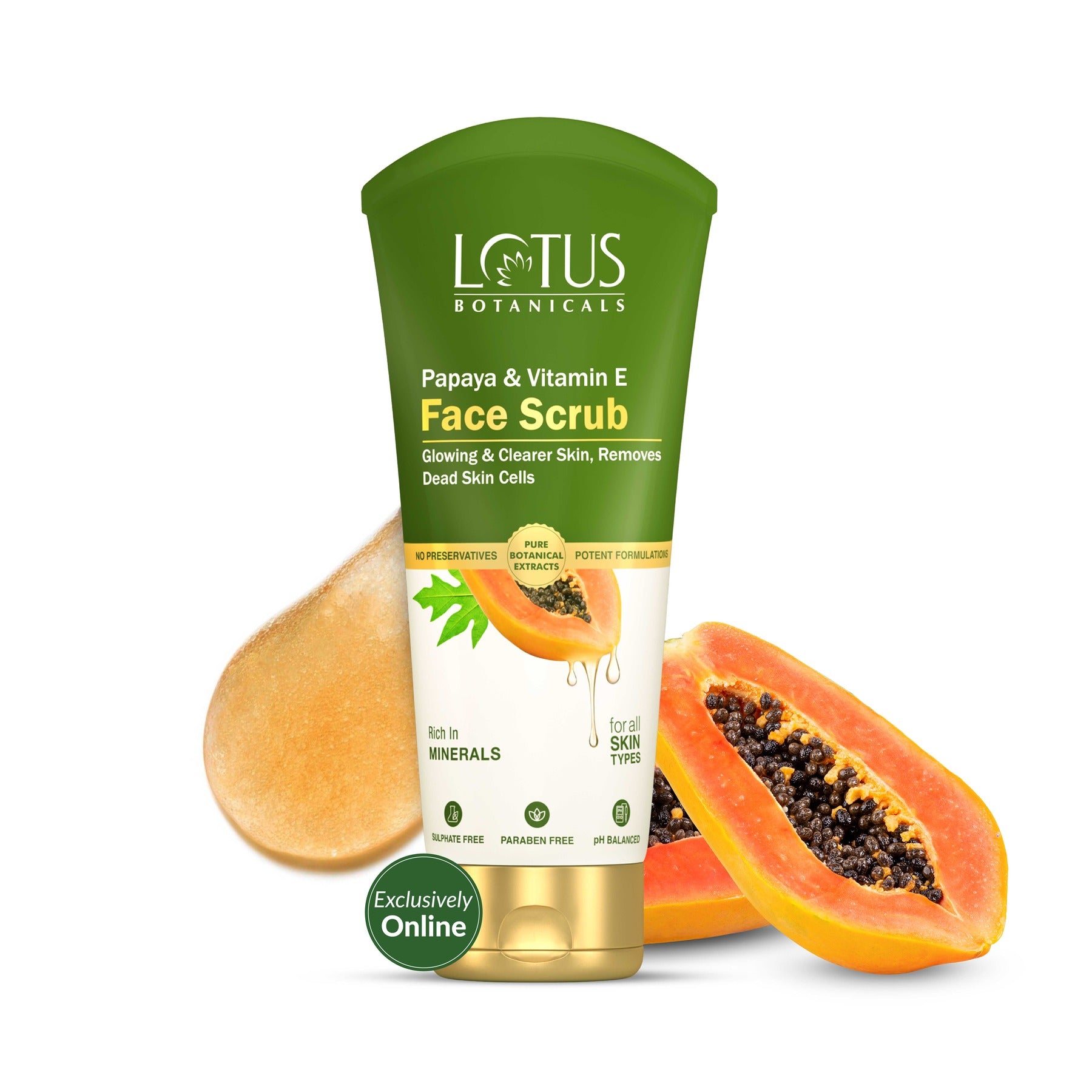 Papaya & Vitamin E Face Scrub